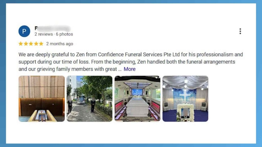 confidence funeral review 1 funeral singapore