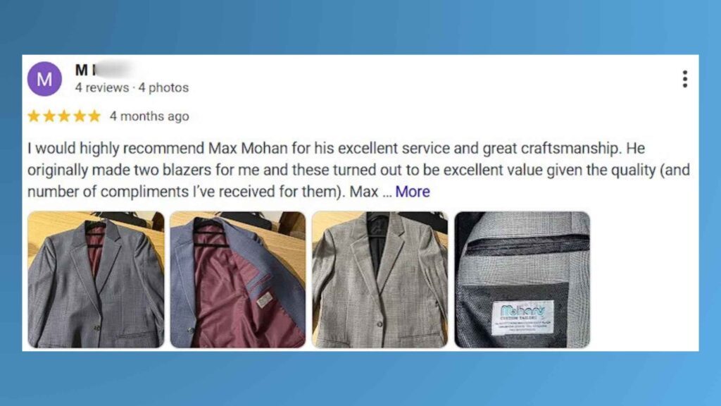 mohans custom tailors review 2 tailor singapore