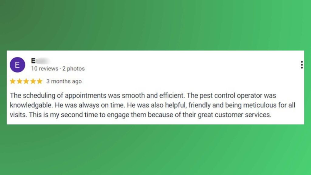 pestclinic review 1 pest control singapore