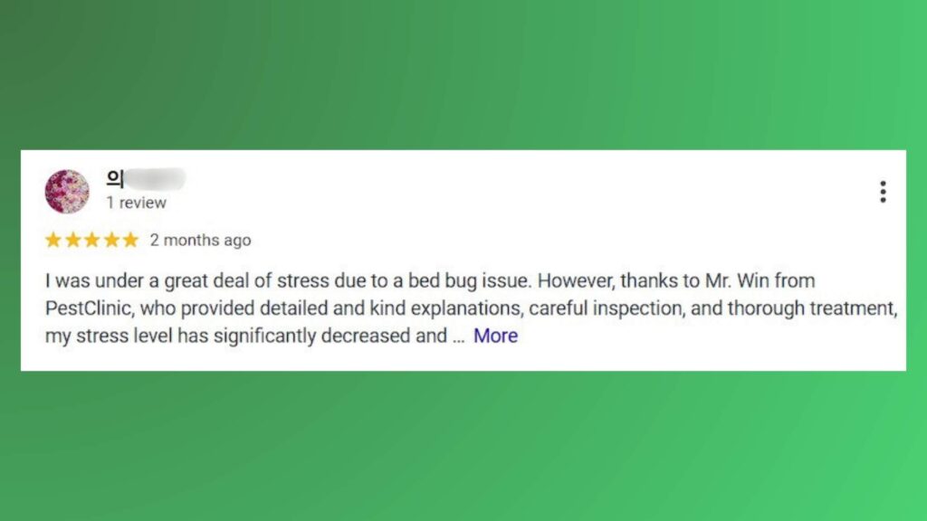 pestclinic review 2 pest control singapore
